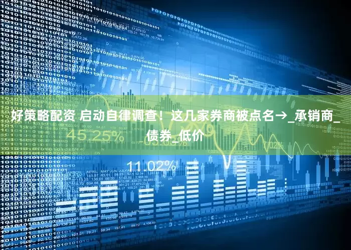 好策略配资 启动自律调查！这几家券商被点名→_承销商_债券_低价